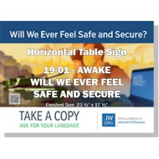 HPG-19.1 - 2019 Edition 1 - Awake - "Will We Ever Feel Safe And Secure?" - Table